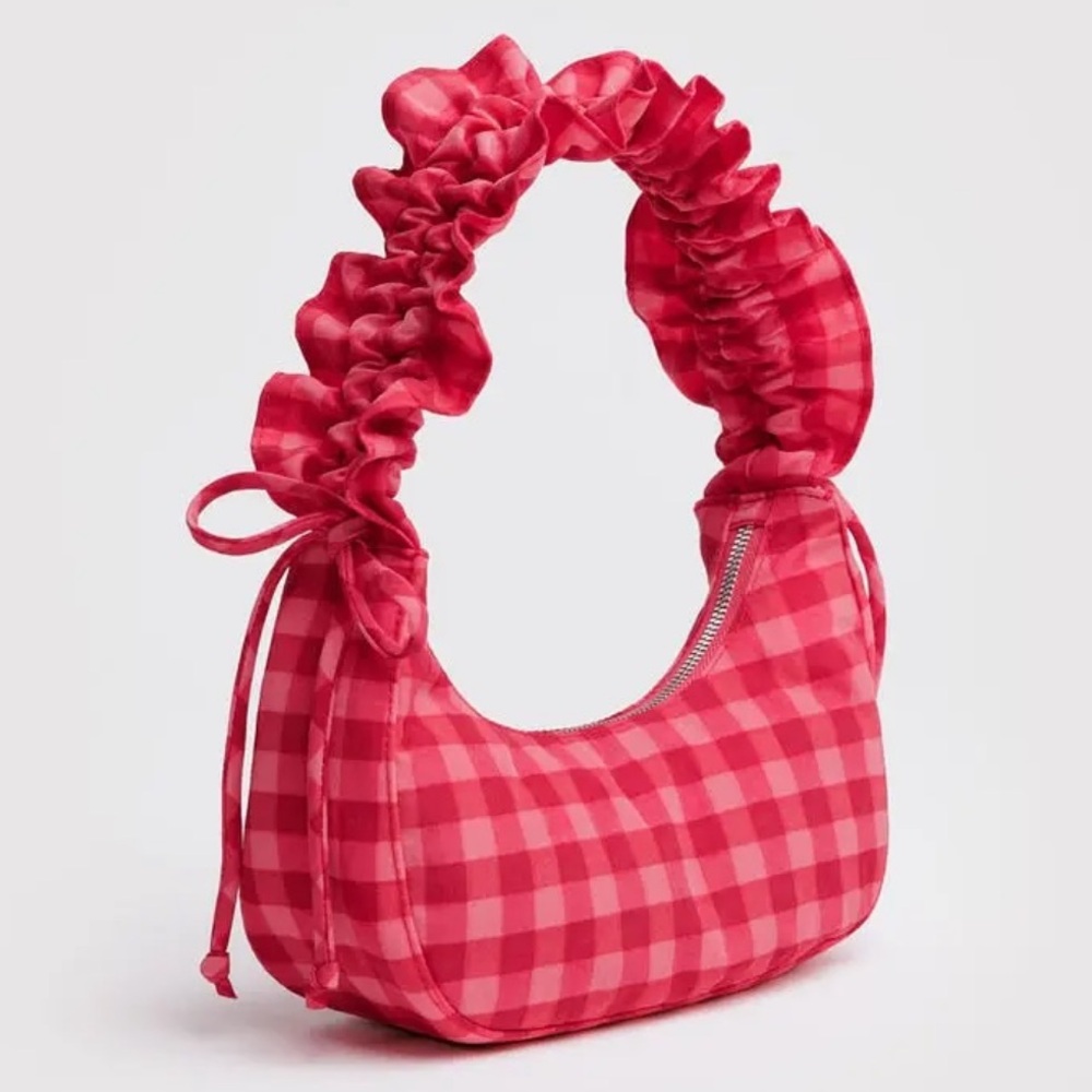 Baggu x Molly Goddard Mini Ruffle Crescent in Gingham NWT